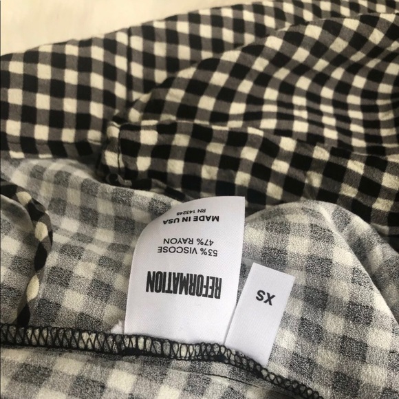 Reformation addy dress in gingham print - Picture 3 of 4